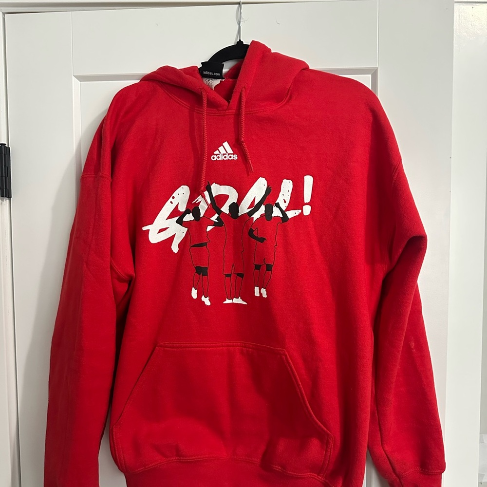 Adidas Bold Red Men's Hoodie